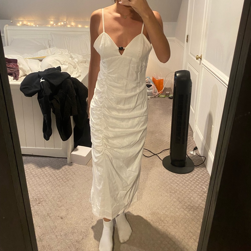 ZARA white maxi dress